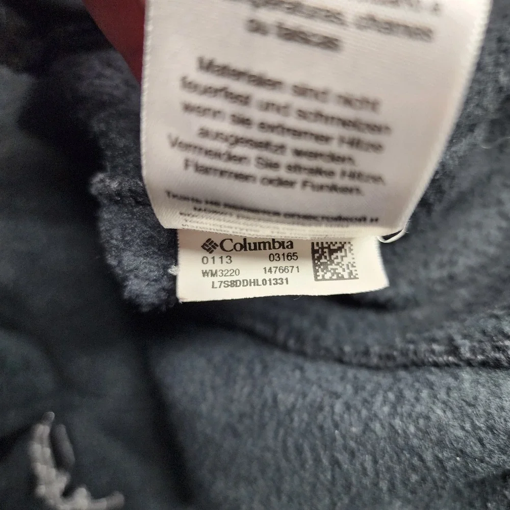 Columbia Fleece Jacket Mens XXL Black Steens Mountain Full Zip‎ WM3220